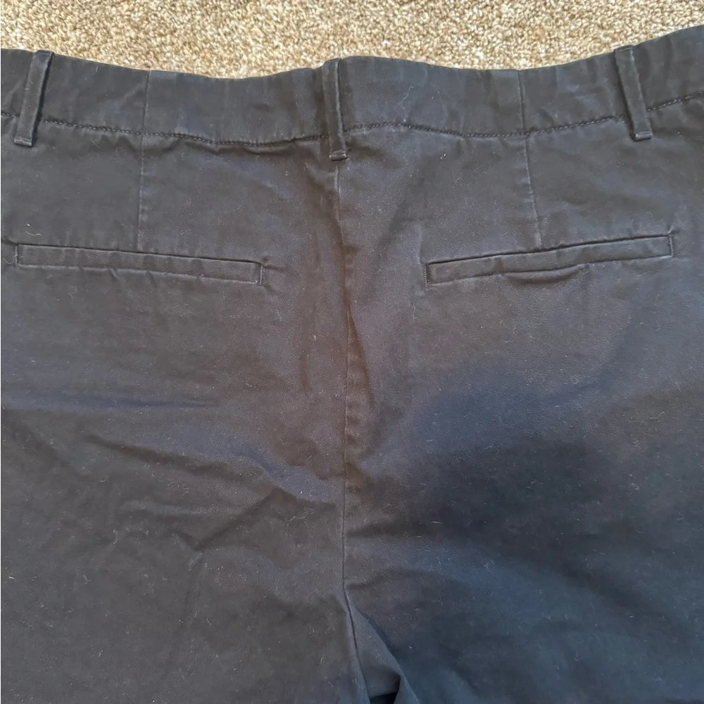 EUC Banana Republic Black Womens Flat Front Shorts Size 14